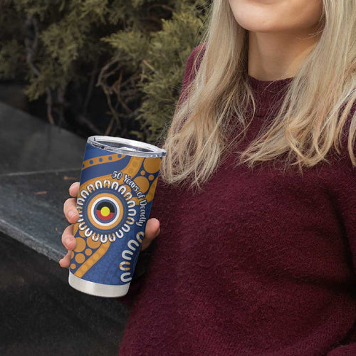 Eagles NAIDOC 2026 Personalised Tumbler Cup 50 Years of Deadly Aboriginal Art