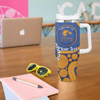 Eagles NAIDOC 2026 Personalised Tumbler With Handle 50 Years of Deadly Aboriginal Art