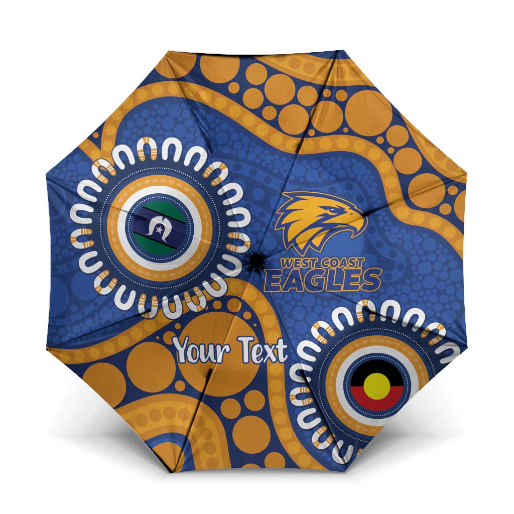 Eagles NAIDOC 2026 Personalised Umbrella 50 Years of Deadly Aboriginal Art