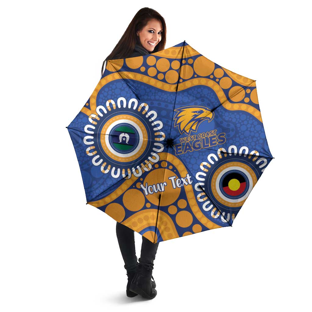 Eagles NAIDOC 2026 Personalised Umbrella 50 Years of Deadly Aboriginal Art