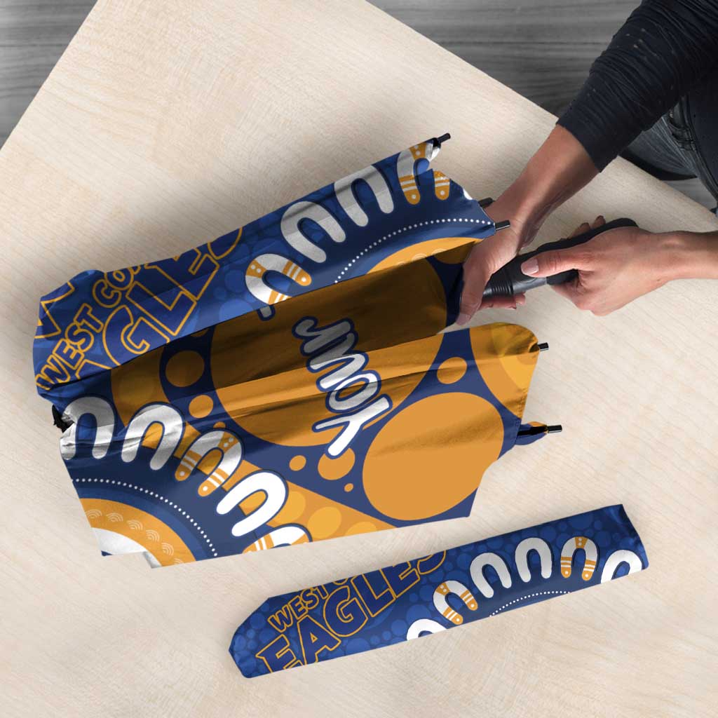 Eagles NAIDOC 2026 Personalised Umbrella 50 Years of Deadly Aboriginal Art