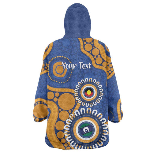 Eagles NAIDOC 2026 Personalised Wearable Blanket Hoodie 50 Years of Deadly Aboriginal Art