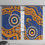 Eagles NAIDOC 2026 Personalised Window Curtain 50 Years of Deadly Aboriginal Art