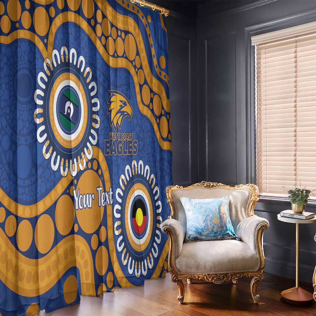 Eagles NAIDOC 2026 Personalised Window Curtain 50 Years of Deadly Aboriginal Art