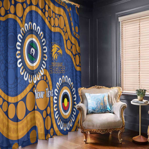 Eagles NAIDOC 2026 Personalised Window Curtain 50 Years of Deadly Aboriginal Art