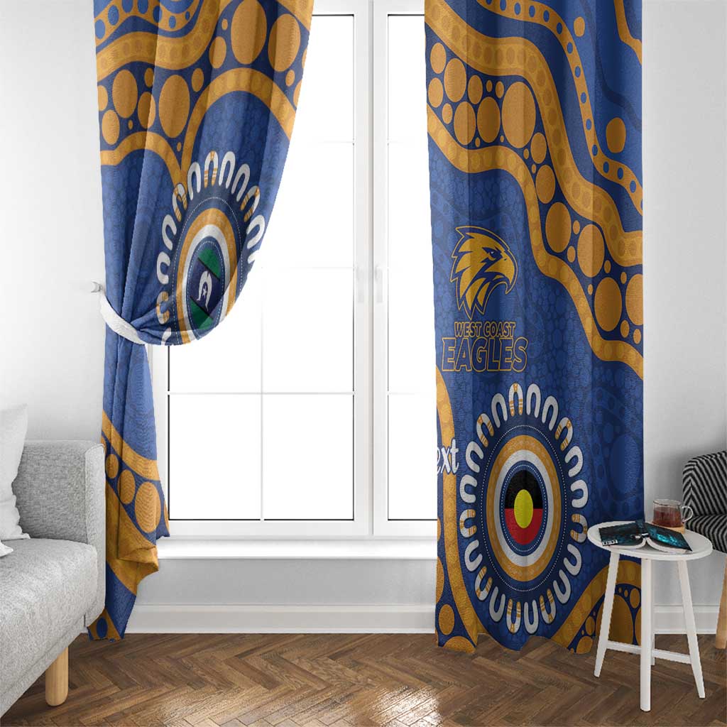 Eagles NAIDOC 2026 Personalised Window Curtain 50 Years of Deadly Aboriginal Art