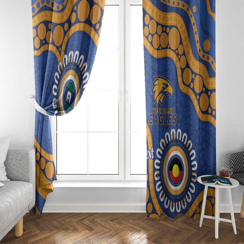 Eagles NAIDOC 2026 Personalised Window Curtain 50 Years of Deadly Aboriginal Art