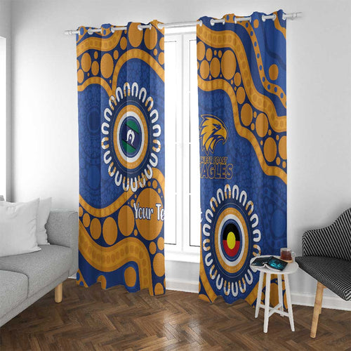 Eagles NAIDOC 2026 Personalised Window Curtain 50 Years of Deadly Aboriginal Art