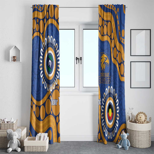 Eagles NAIDOC 2026 Personalised Window Curtain 50 Years of Deadly Aboriginal Art