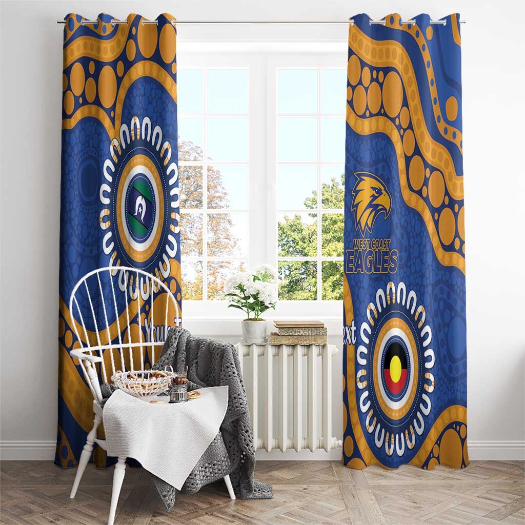 Eagles NAIDOC 2026 Personalised Window Curtain 50 Years of Deadly Aboriginal Art