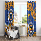 Eagles NAIDOC 2026 Personalised Window Curtain 50 Years of Deadly Aboriginal Art