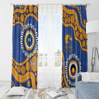 Eagles NAIDOC 2026 Personalised Window Curtain 50 Years of Deadly Aboriginal Art