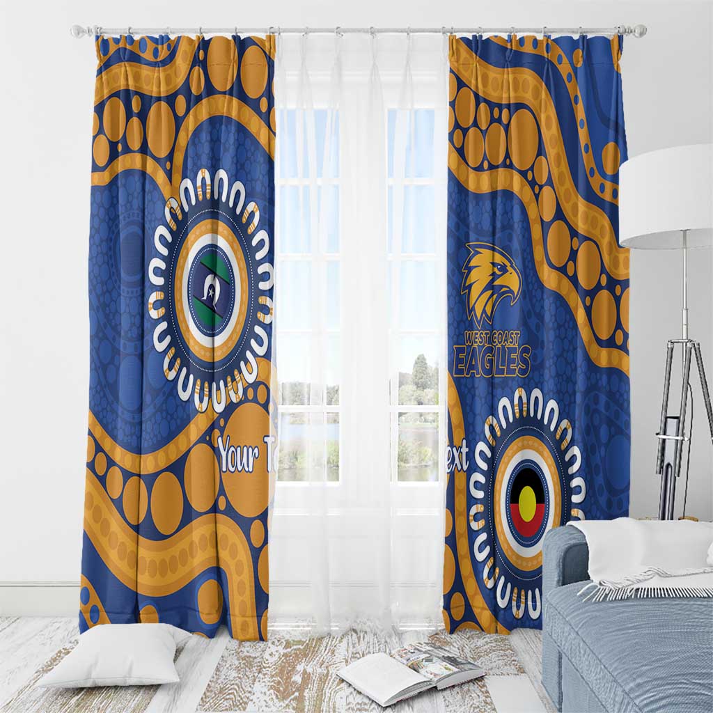 Eagles NAIDOC 2026 Personalised Window Curtain 50 Years of Deadly Aboriginal Art