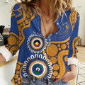 Eagles NAIDOC 2026 Personalised Women Casual Shirt 50 Years of Deadly Aboriginal Art