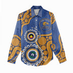 Eagles NAIDOC 2026 Personalised Women Casual Shirt 50 Years of Deadly Aboriginal Art