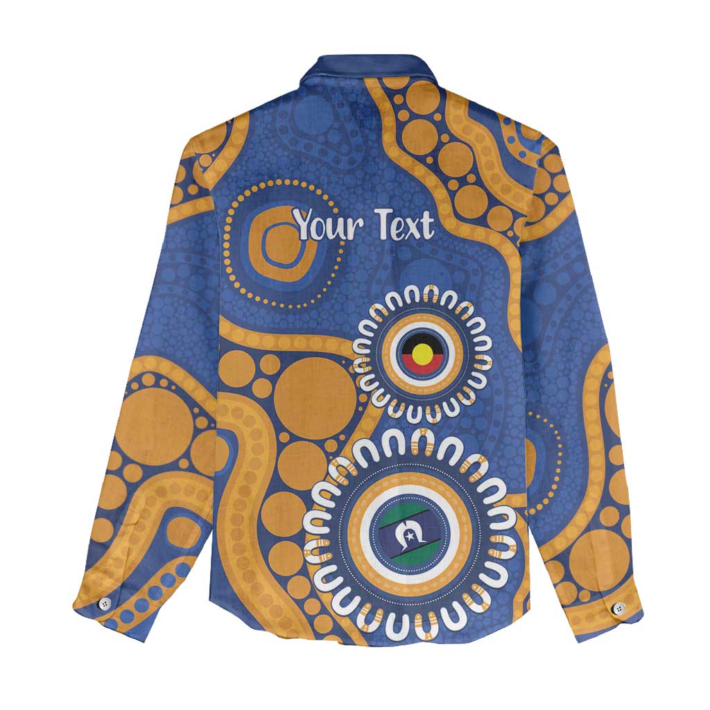 Eagles NAIDOC 2026 Personalised Women Casual Shirt 50 Years of Deadly Aboriginal Art