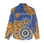 Eagles NAIDOC 2026 Personalised Women Casual Shirt 50 Years of Deadly Aboriginal Art