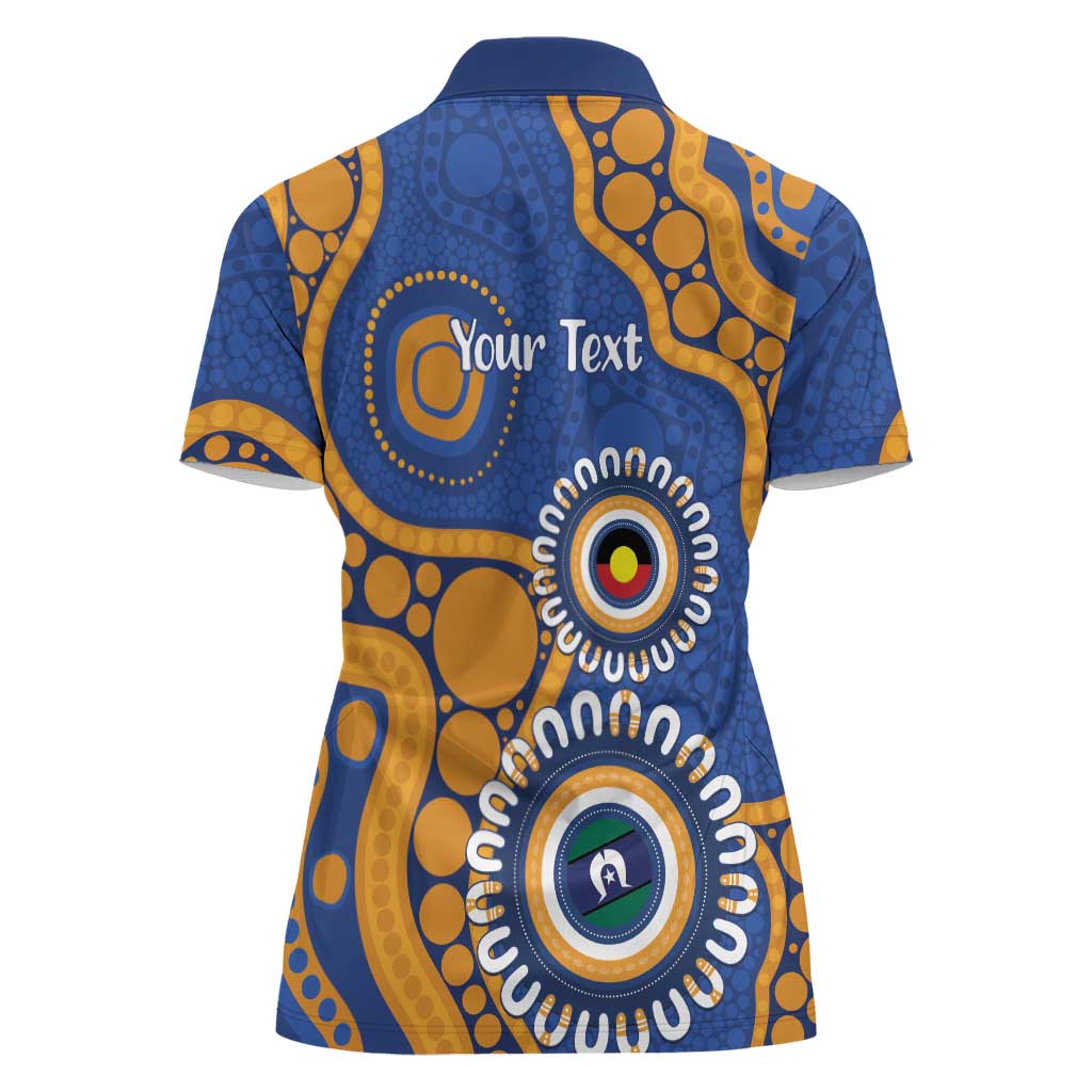 Eagles NAIDOC 2026 Personalised Women Polo Shirt 50 Years of Deadly Aboriginal Art