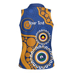 Eagles NAIDOC 2026 Personalised Women Sleeveless Polo Shirt 50 Years of Deadly Aboriginal Art