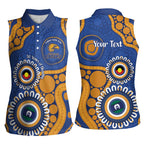 Eagles NAIDOC 2026 Personalised Women Sleeveless Polo Shirt 50 Years of Deadly Aboriginal Art