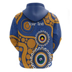 Eagles NAIDOC 2026 Personalised Zip Hoodie 50 Years of Deadly Aboriginal Art