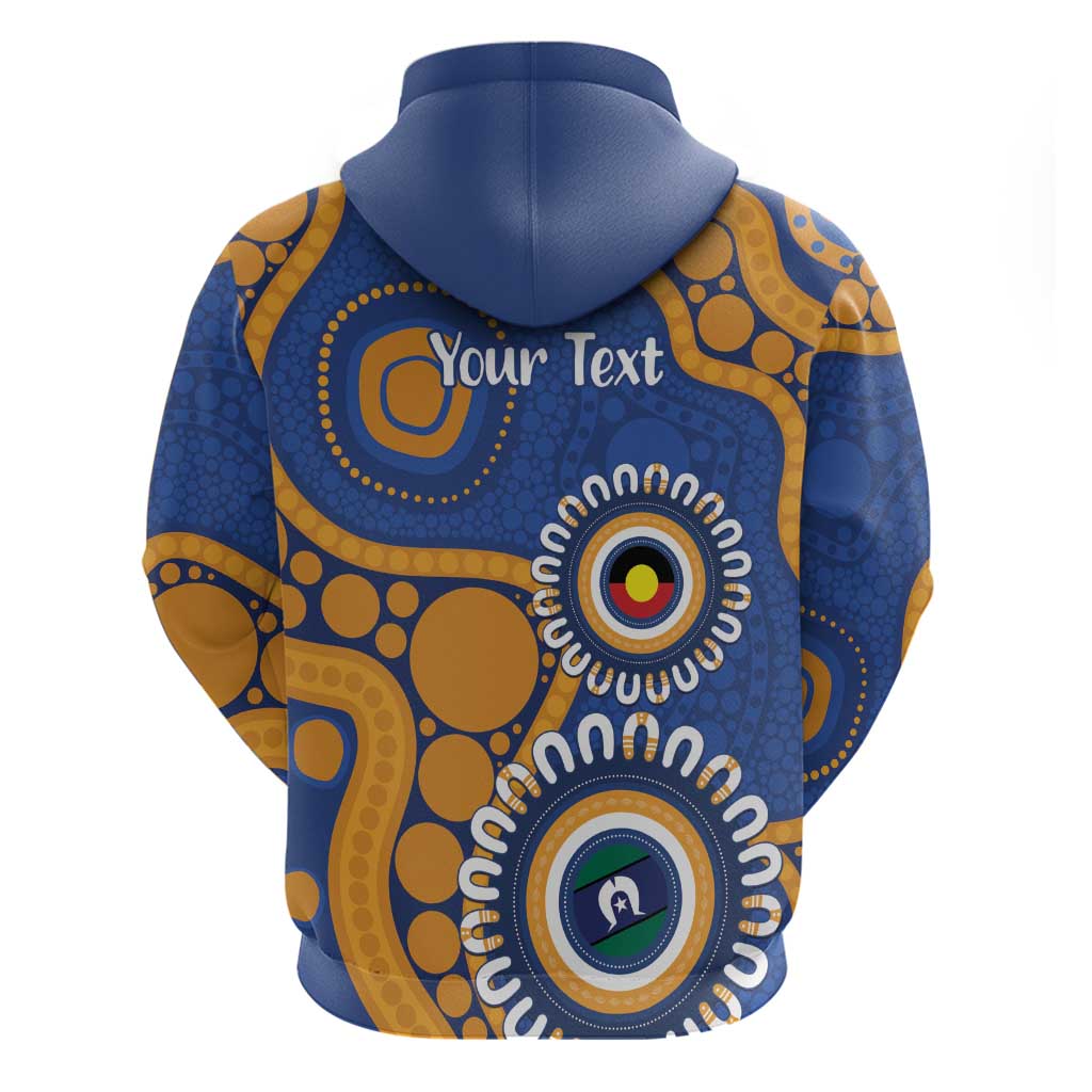 Eagles NAIDOC 2026 Personalised Zip Hoodie 50 Years of Deadly Aboriginal Art