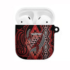 Aotearoa Iwi Ngapuhi AirPods Case NZ Maori Humpback Whale Taniko Motifs