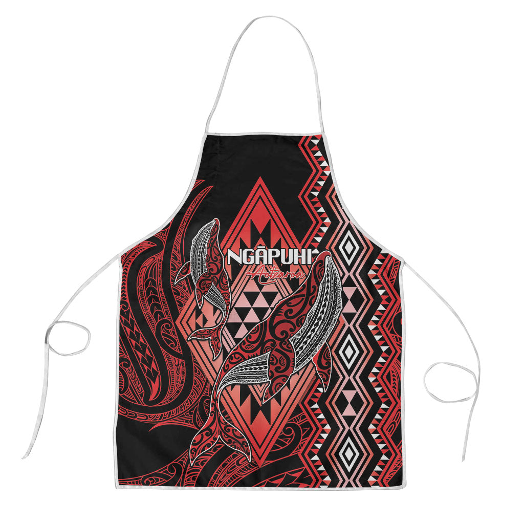 Aotearoa Iwi Ngapuhi Apron NZ Maori Humpback Whale Taniko Motifs