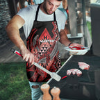 Aotearoa Iwi Ngapuhi Apron NZ Maori Humpback Whale Taniko Motifs