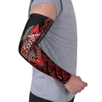 Aotearoa Iwi Ngapuhi Personalised Arm Sleeves NZ Maori Humpback Whale Taniko Motifs