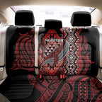 Aotearoa Iwi Ngapuhi Back Car Seat Cover NZ Maori Humpback Whale Taniko Motifs