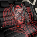 Aotearoa Iwi Ngapuhi Back Car Seat Cover NZ Maori Humpback Whale Taniko Motifs