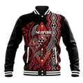 Aotearoa Iwi Ngapuhi Personalised Baseball Jacket NZ Maori Humpback Whale Taniko Motifs