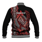 Aotearoa Iwi Ngapuhi Personalised Baseball Jacket NZ Maori Humpback Whale Taniko Motifs