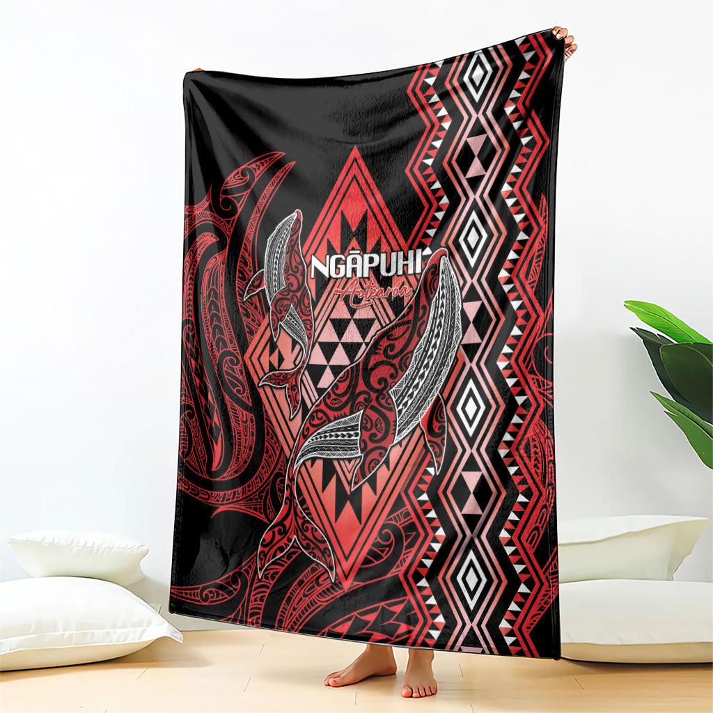 Aotearoa Iwi Ngapuhi Blanket NZ Maori Humpback Whale Taniko Motifs