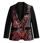 Aotearoa Iwi Ngapuhi Personalised Blazer NZ Maori Humpback Whale Taniko Motifs