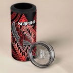Aotearoa Iwi Ngapuhi Personalised 4 in 1 Can Cooler Tumbler NZ Maori Humpback Whale Taniko Motifs