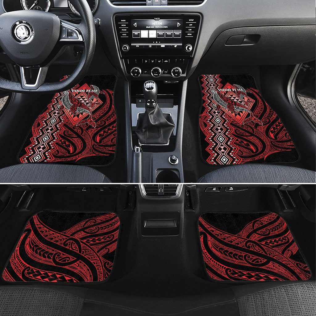 Aotearoa Iwi Ngapuhi Personalised Car Mats NZ Maori Humpback Whale Taniko Motifs