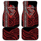 Aotearoa Iwi Ngapuhi Personalised Car Mats NZ Maori Humpback Whale Taniko Motifs
