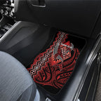 Aotearoa Iwi Ngapuhi Personalised Car Mats NZ Maori Humpback Whale Taniko Motifs