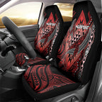 Aotearoa Iwi Ngapuhi Car Seat Cover NZ Maori Humpback Whale Taniko Motifs