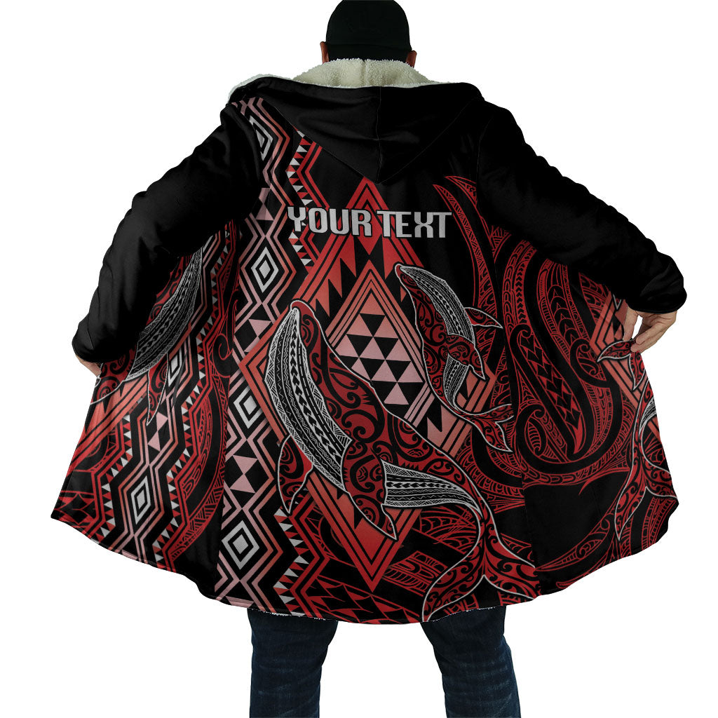 Aotearoa Iwi Ngapuhi Personalised Cloak NZ Maori Humpback Whale Taniko Motifs