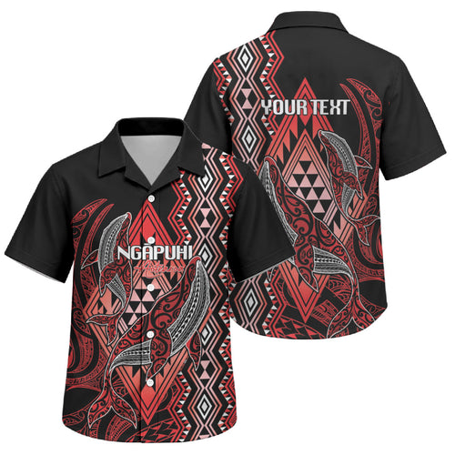 Aotearoa Iwi Ngapuhi Personalised Family Matching Summer Maxi Dress and Hawaiian Shirt NZ Maori Humpback Whale Taniko Motifs