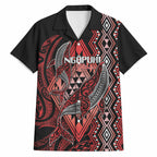 Aotearoa Iwi Ngapuhi Personalised Hawaiian Shirt NZ Maori Humpback Whale Taniko Motifs