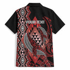 Aotearoa Iwi Ngapuhi Personalised Hawaiian Shirt NZ Maori Humpback Whale Taniko Motifs