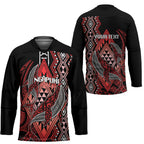 Aotearoa Iwi Ngapuhi Personalised Hockey Jersey NZ Maori Humpback Whale Taniko Motifs