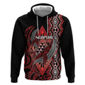 Aotearoa Iwi Ngapuhi Personalised Hoodie NZ Maori Humpback Whale Taniko Motifs
