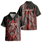 Aotearoa Iwi Ngapuhi Personalised Kid Hawaiian Shirt NZ Maori Humpback Whale Taniko Motifs