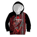 Aotearoa Iwi Ngapuhi Personalised Kid Hoodie NZ Maori Humpback Whale Taniko Motifs