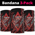 Aotearoa Iwi Ngapuhi Neck Gaiter NZ Maori Humpback Whale Taniko Motifs